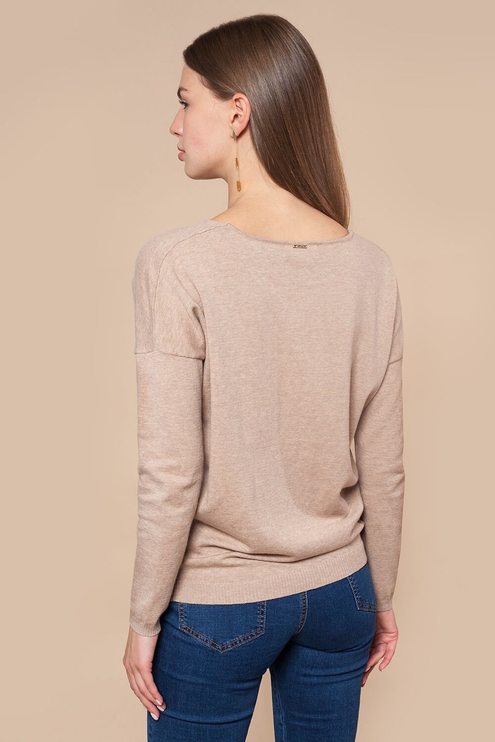 VILATTE Джемпер 568141 D39.462 светло-бежевый