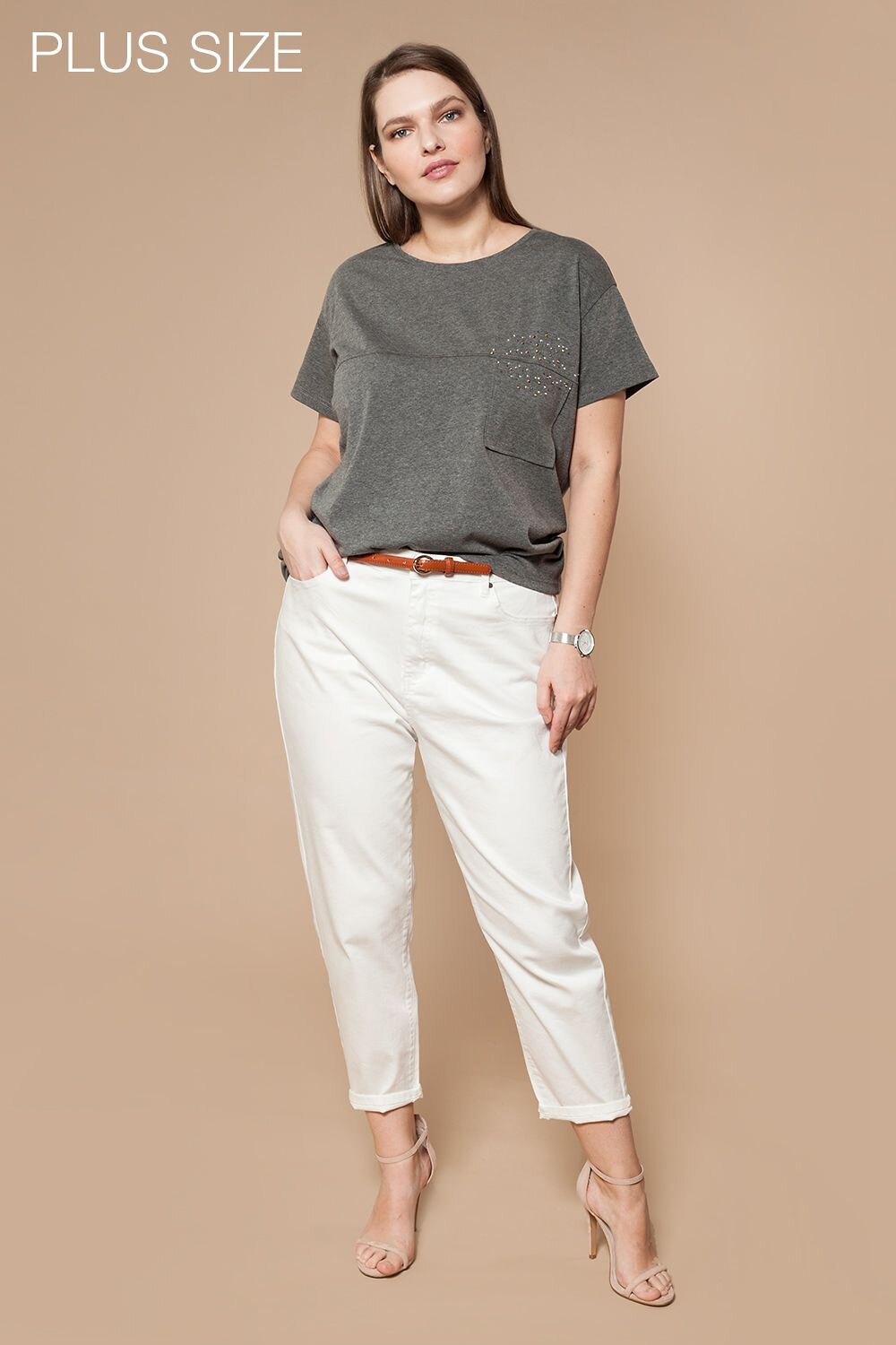 VILATTE Футболка 568154 D49.644 темно-серый меланж