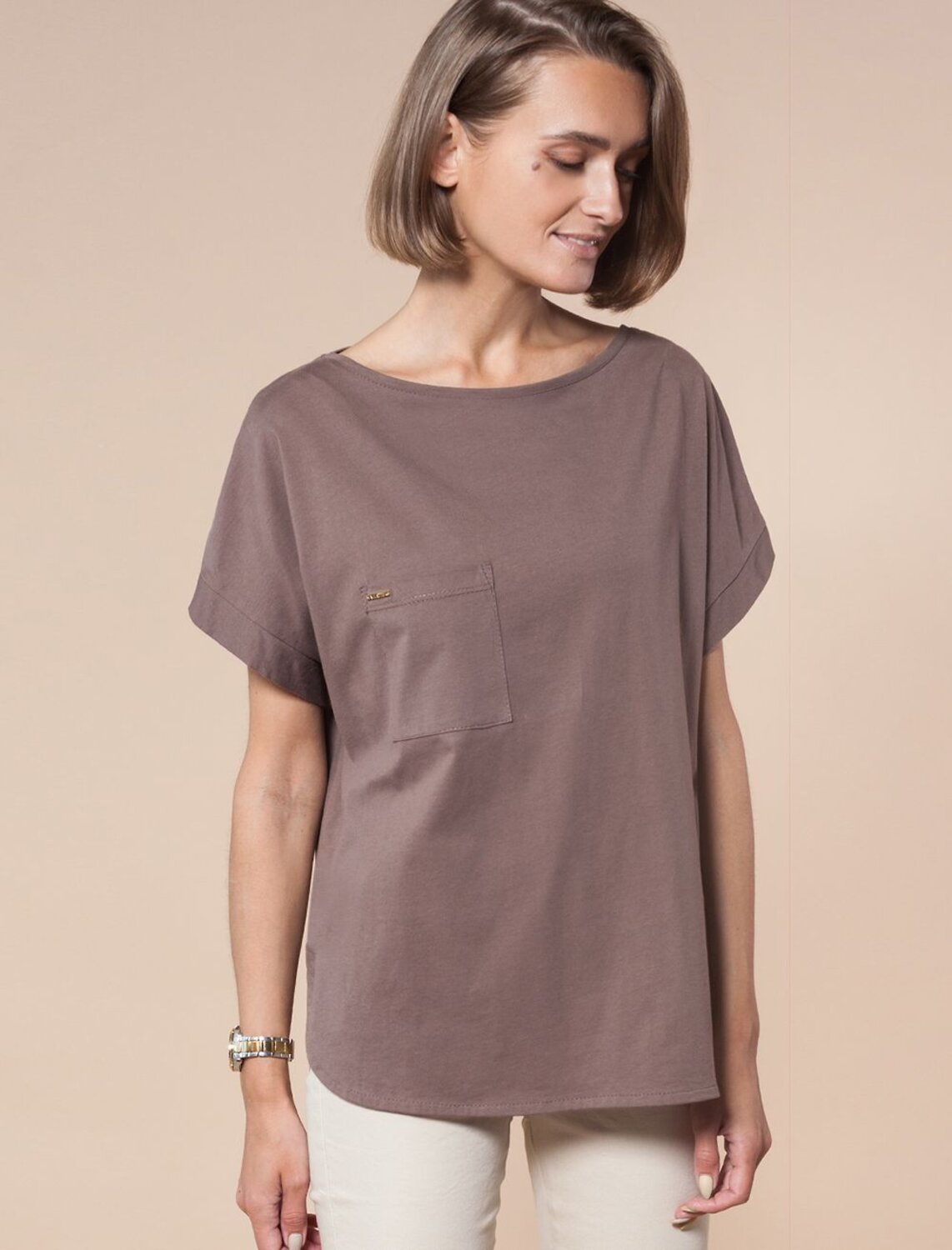 VILATTE Футболка 568158 D49.650 кофейный