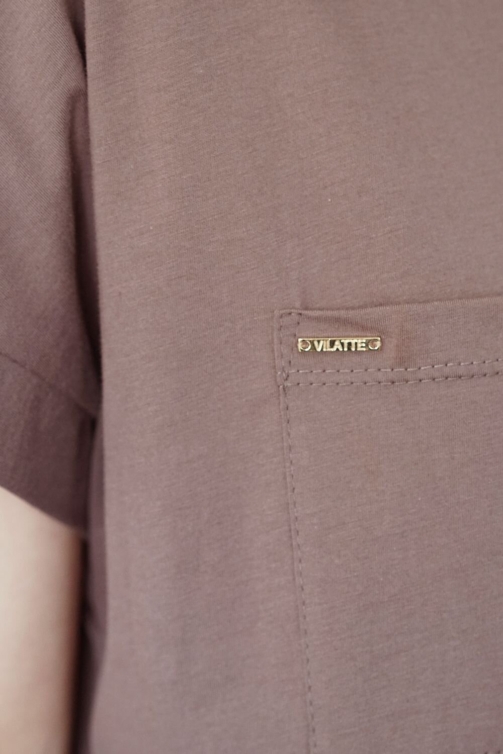 VILATTE Футболка 568158 D49.650 кофейный