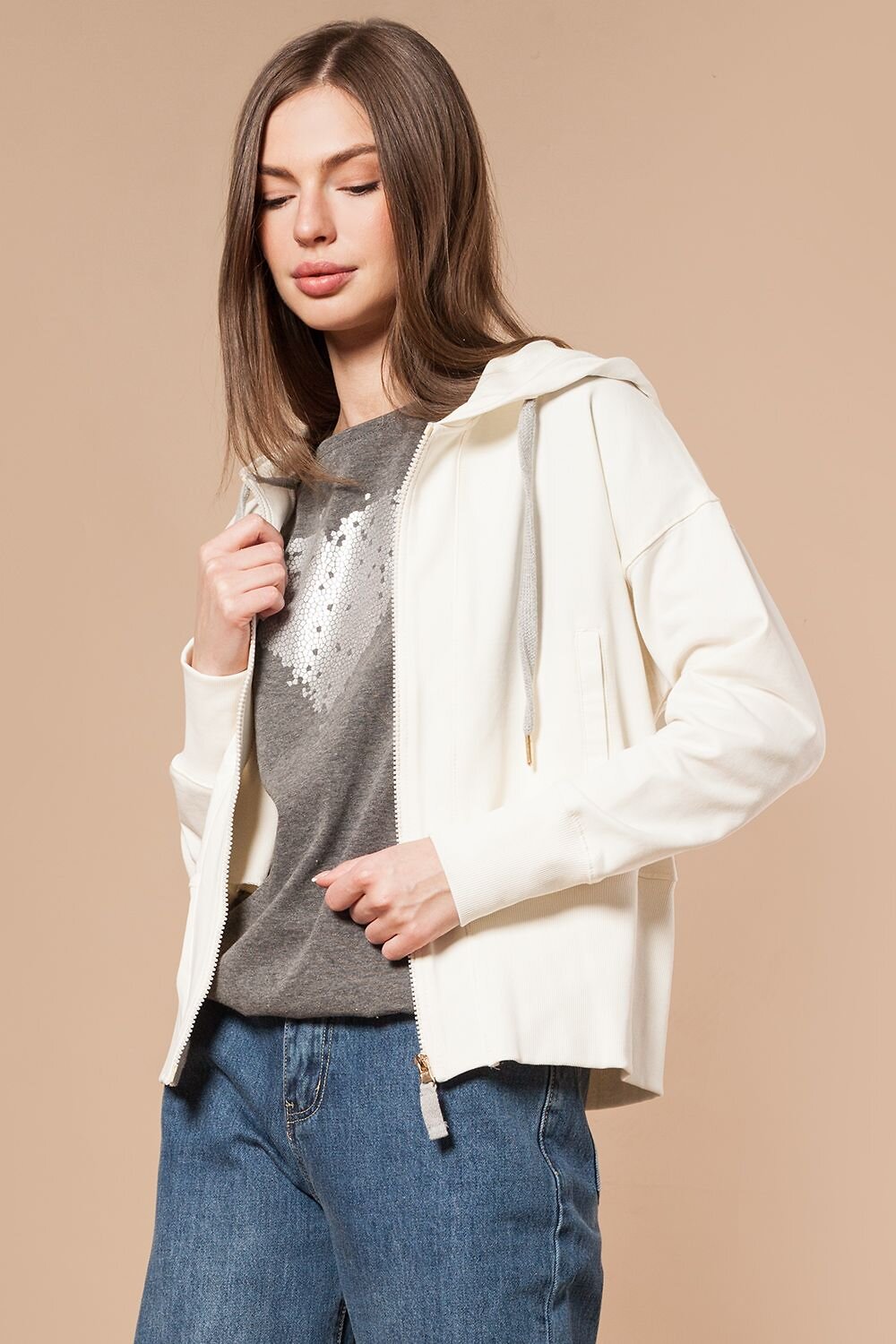 VILATTE Джемпер 568165 D49.712 молочный