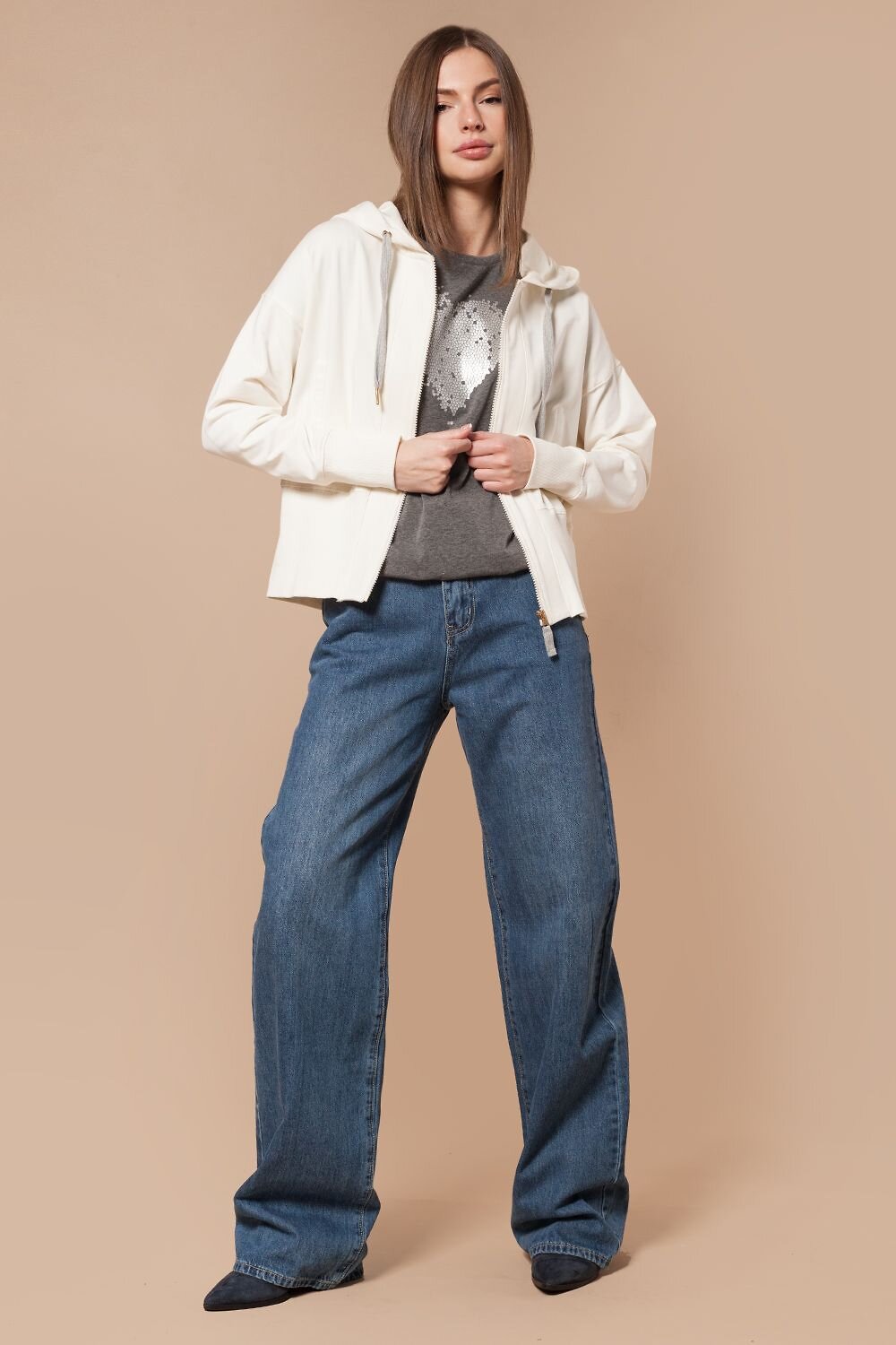 VILATTE Джемпер 568165 D49.712 молочный