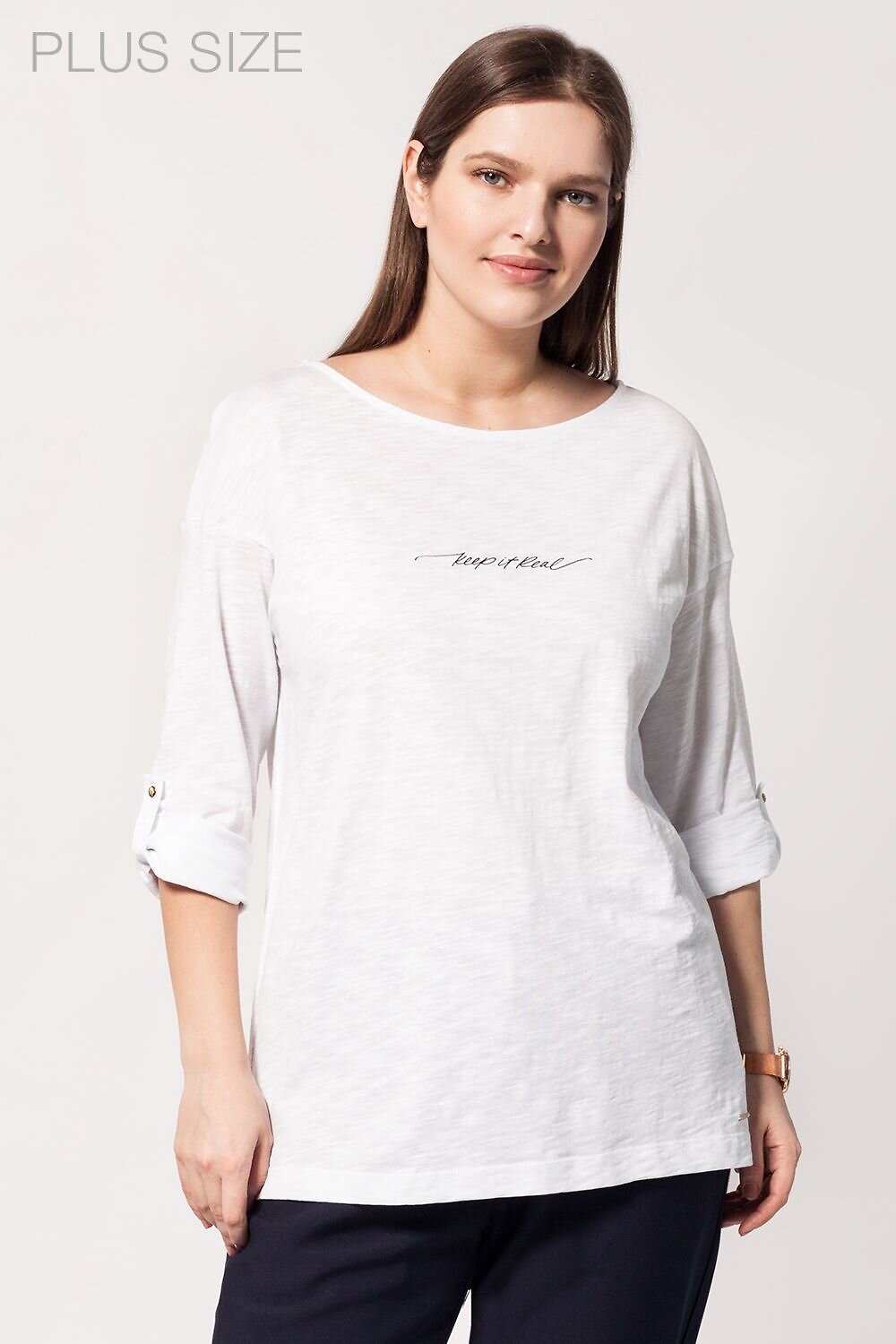 VILATTE Футболка 568168 D49.724 белый_keep it real