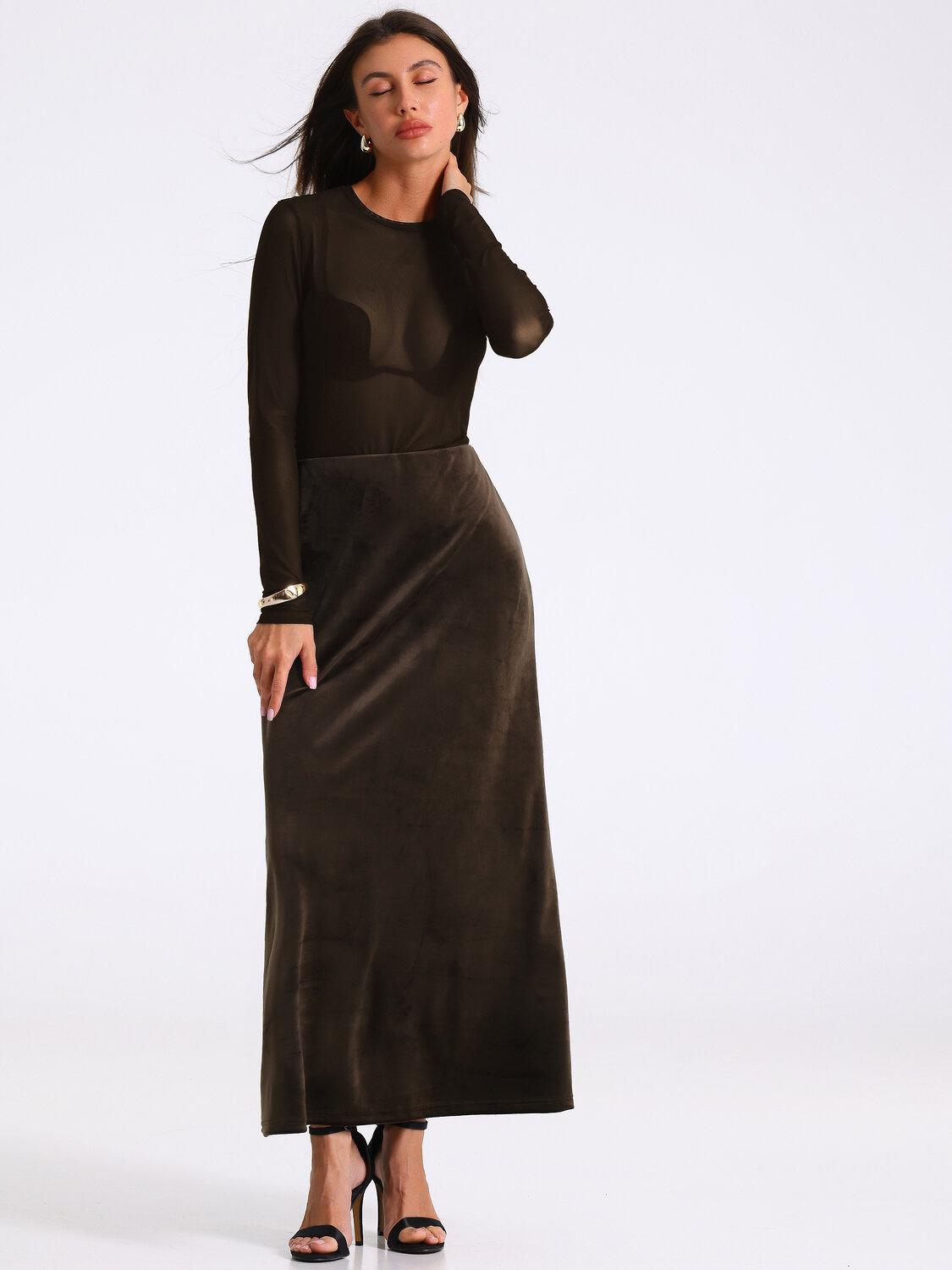 Апрель Юбка 568192 1ЖЮД4892636 коричневый