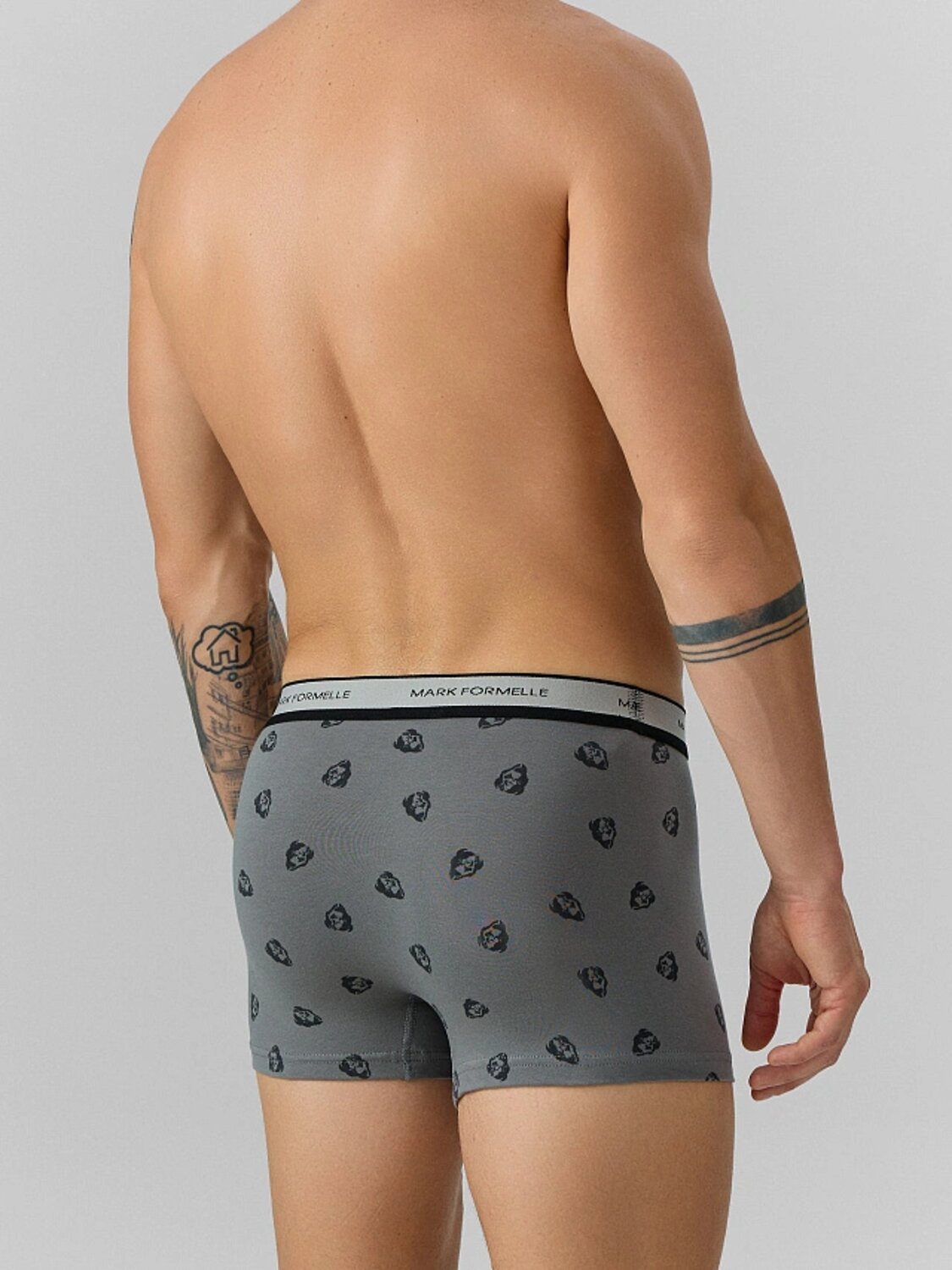 MARK FORMELLE Трусы 568234 411228 зубры на т.сером