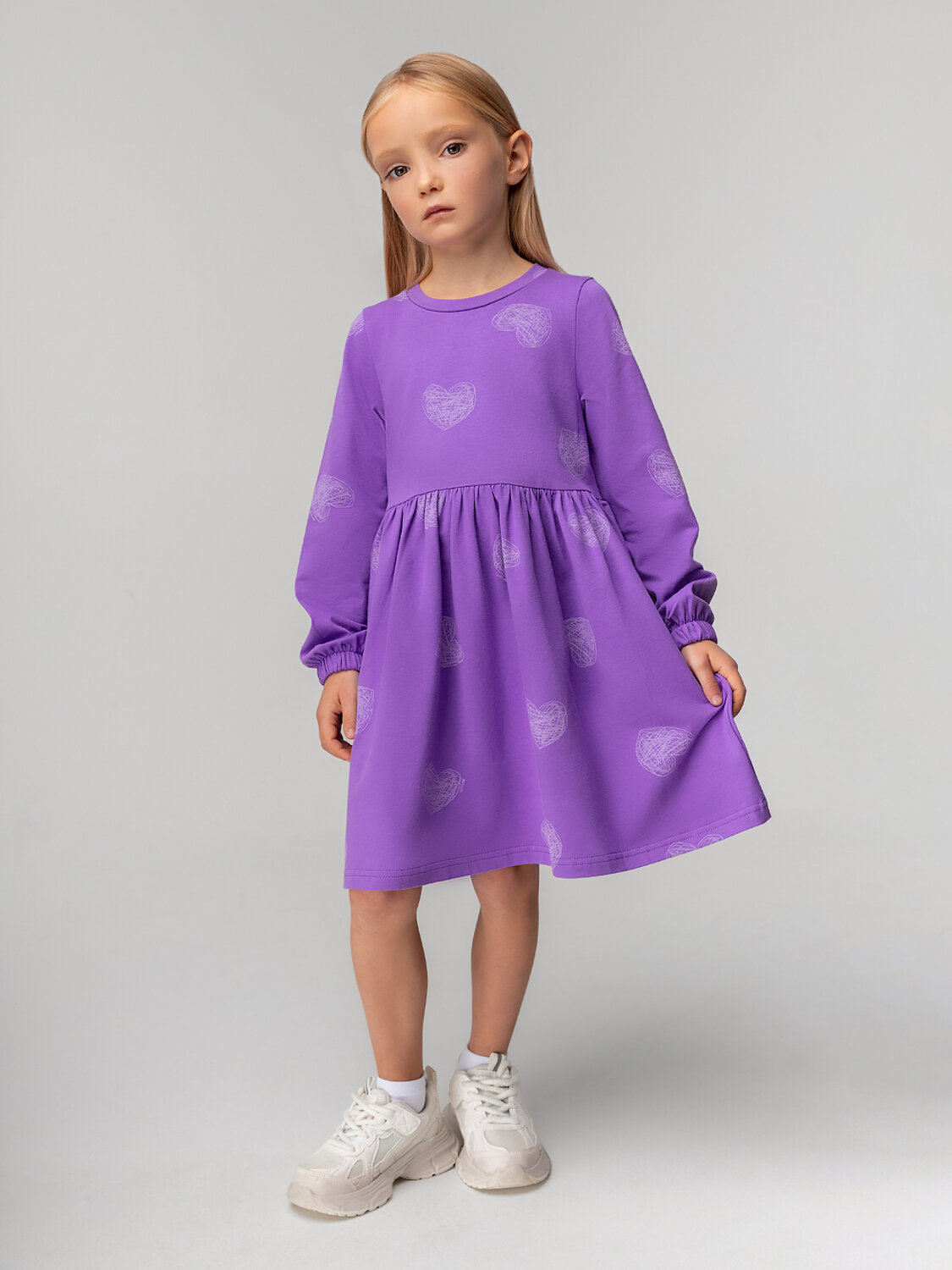 Bodo Платье 568248 18-189MD фиолетовый (белый)