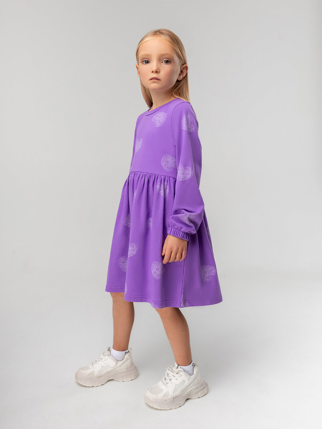 Bodo Платье 568248 18-189MD фиолетовый (белый)