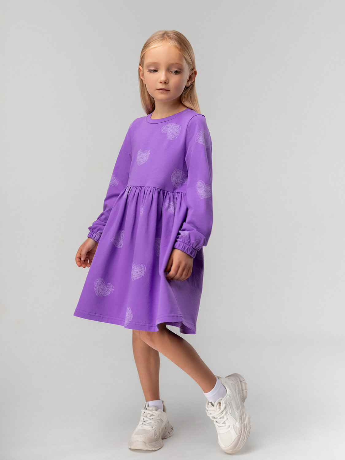 Bodo Платье 568248 18-189MD фиолетовый (белый)