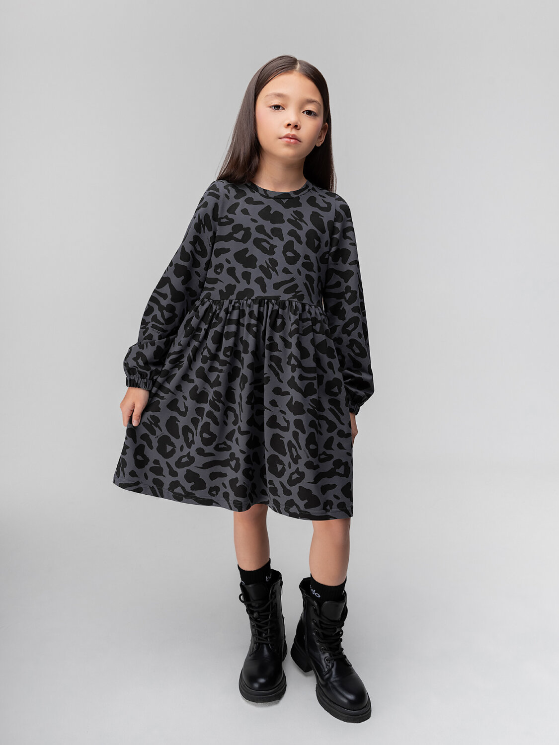 Bodo Платье 568249 18-189MD серый (черный)