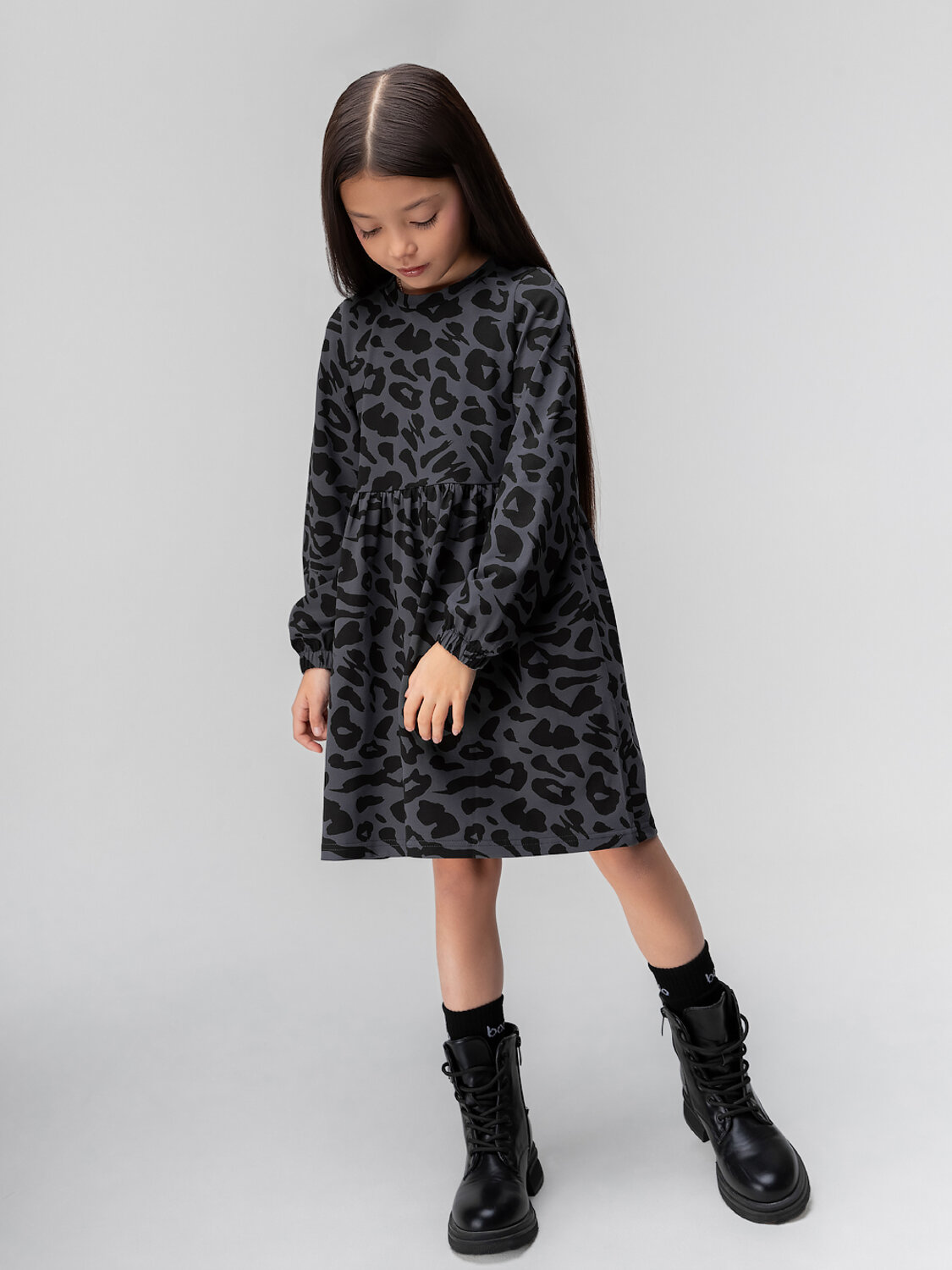 Bodo Платье 568249 18-189MD серый (черный)