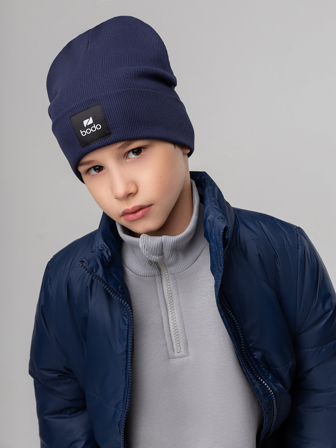 Bodo Шапка 568264 10-271MU темно-синий