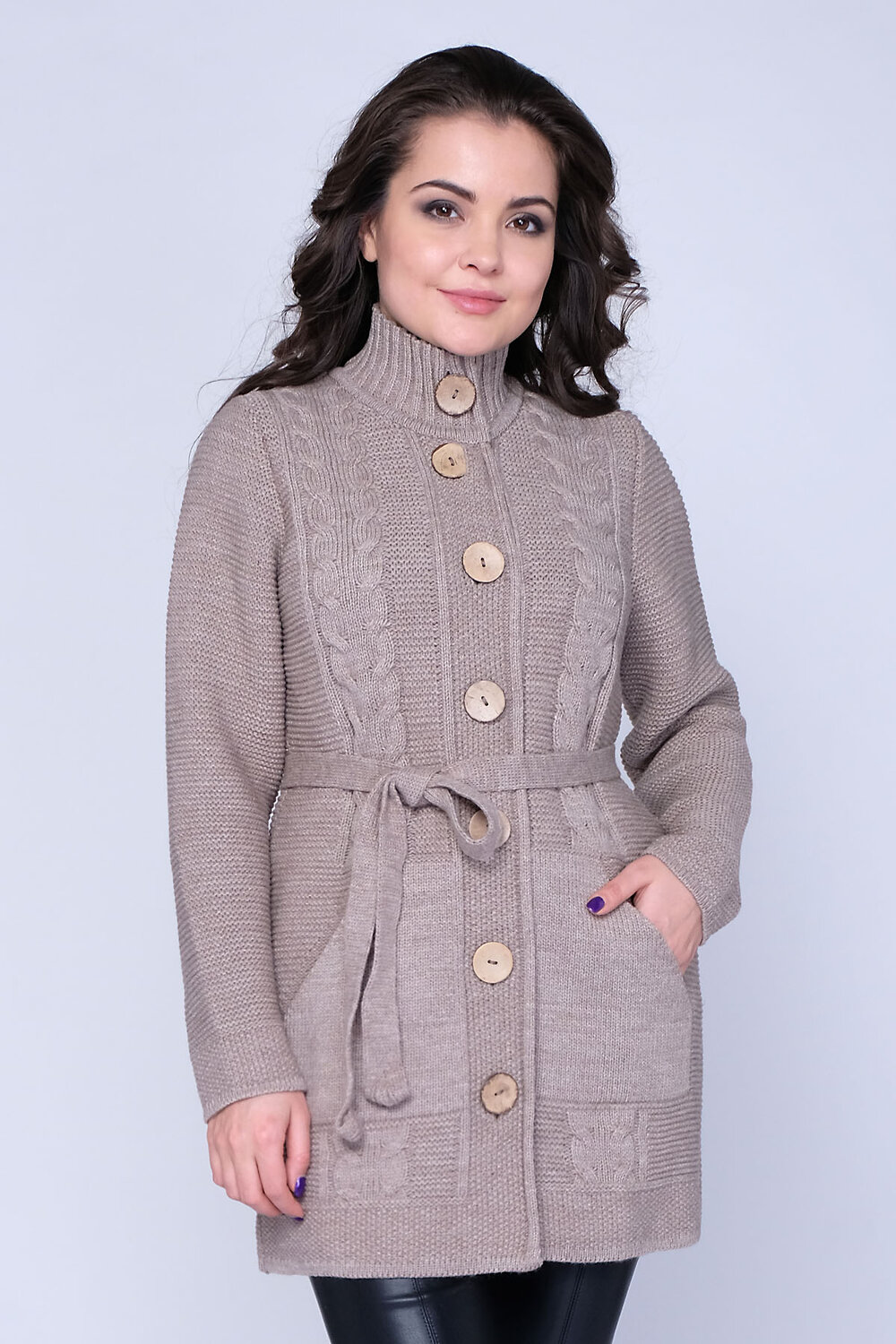 Ankoli Кардиган 93170 35096с Кофейный