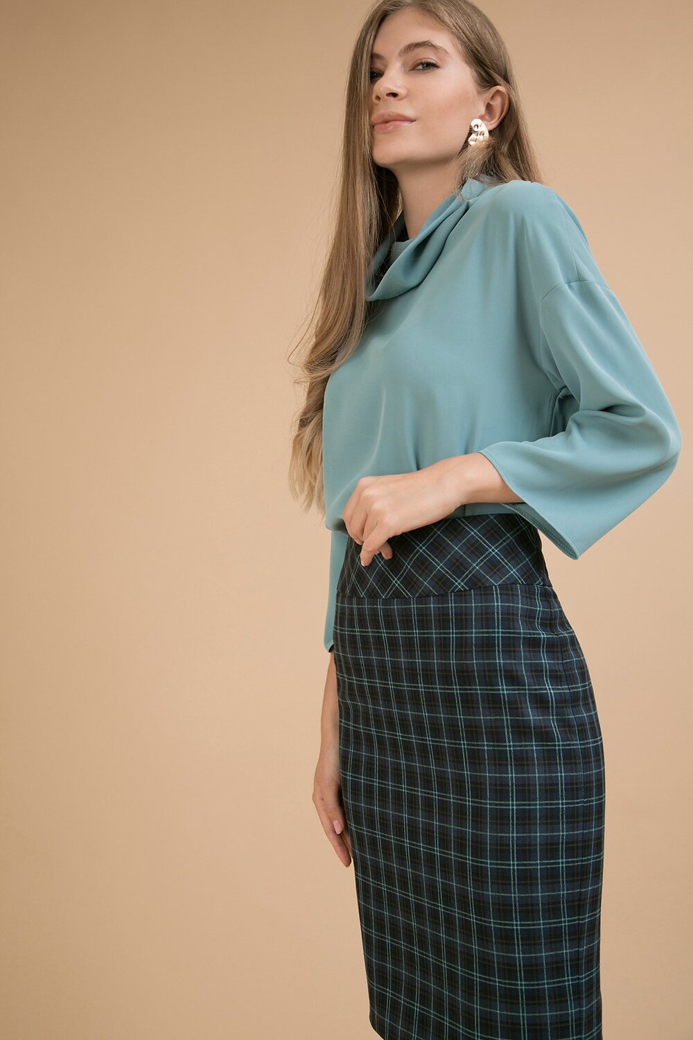 Emka Fashion Блузка 93863 B2268/antoniazi морская волна