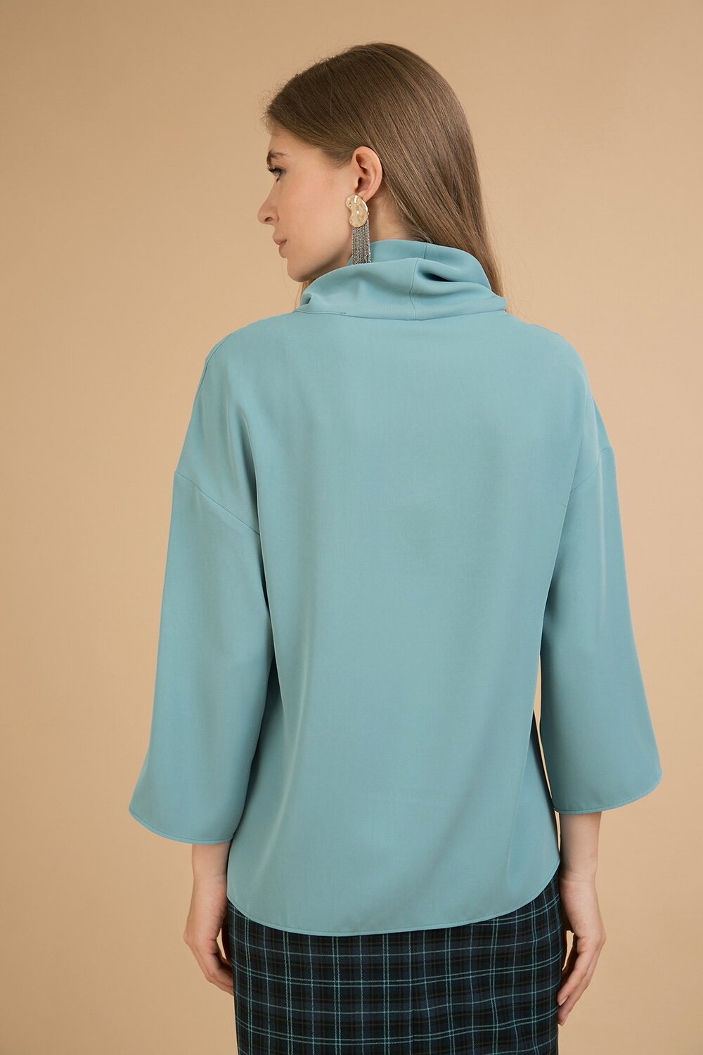 Emka Fashion Блузка 93863 B2268/antoniazi морская волна