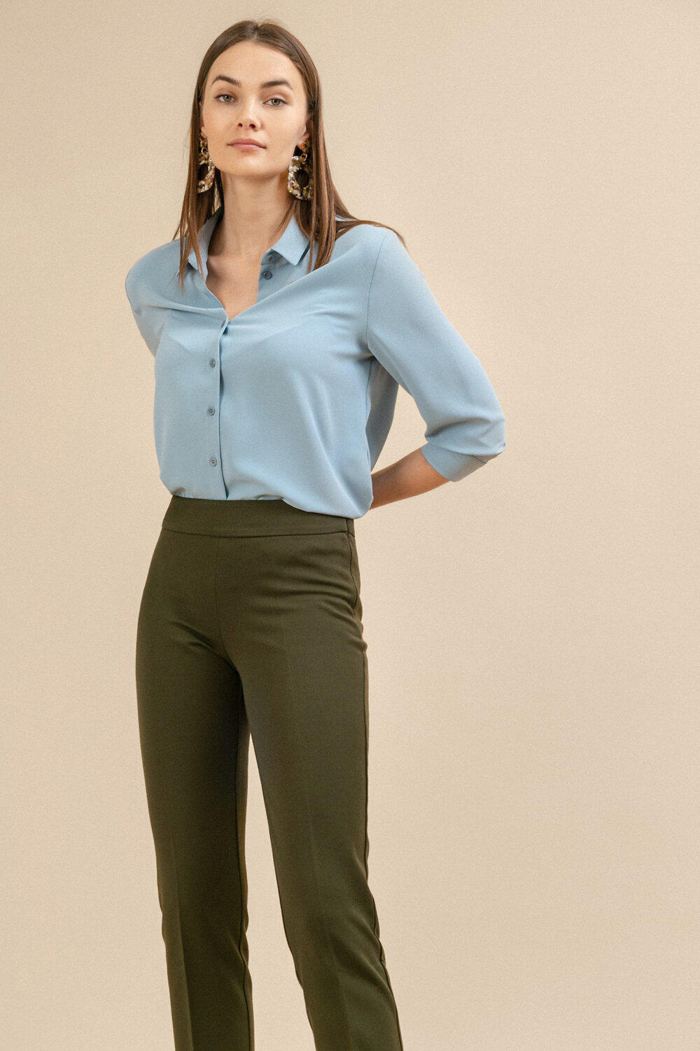 Emka Fashion Брюки 93999 D082/safira хаки