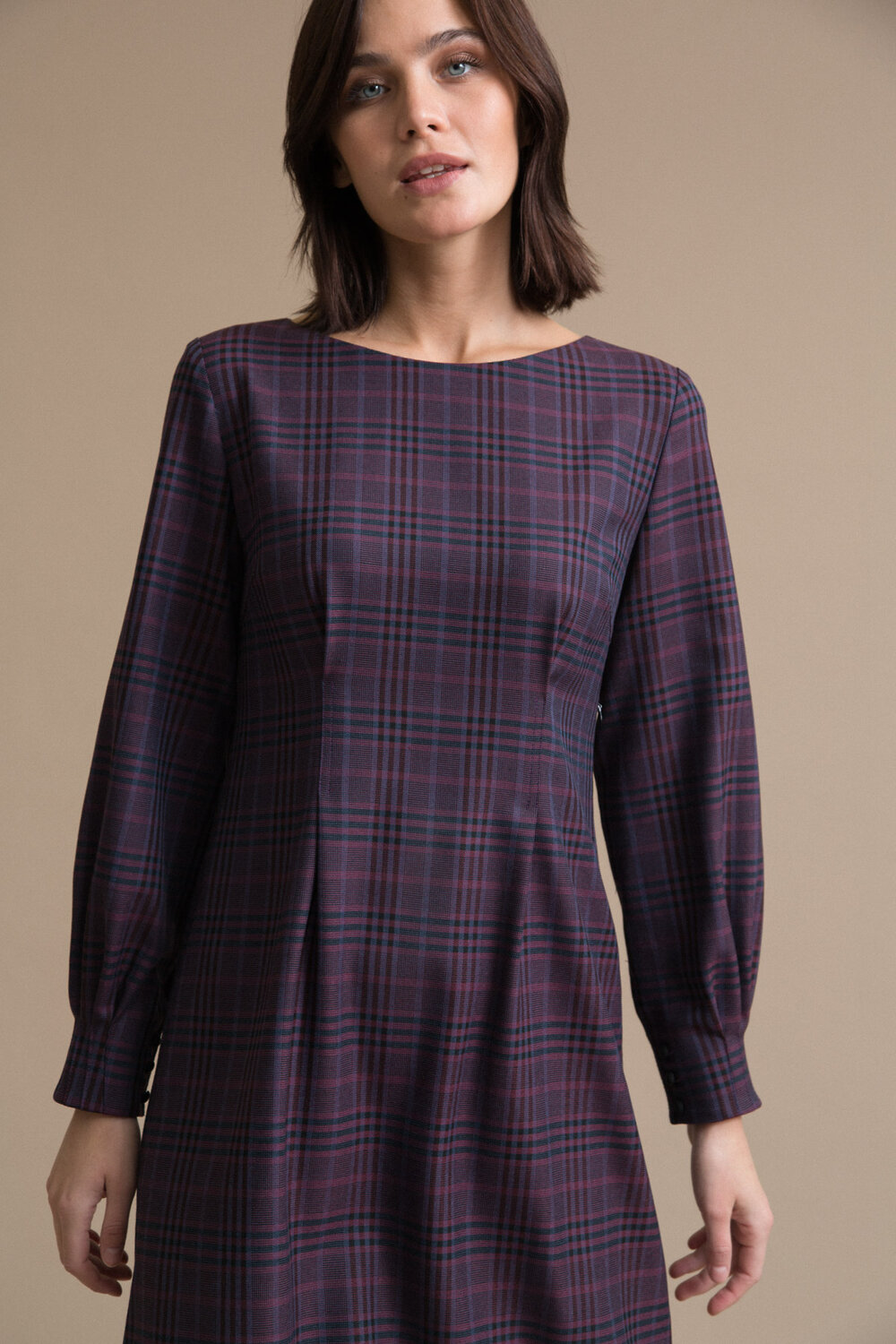 Emka Fashion Платье 94032 PL1059/hong бордовый