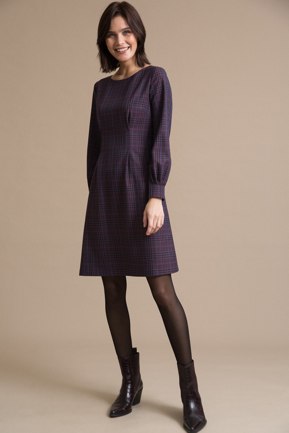 Emka Fashion Платье 94032 PL1059/hong бордовый