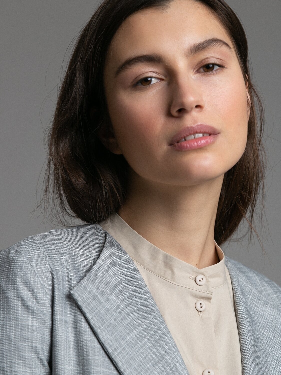 Emka Fashion Жакет 94093 ML608/minimal Серый