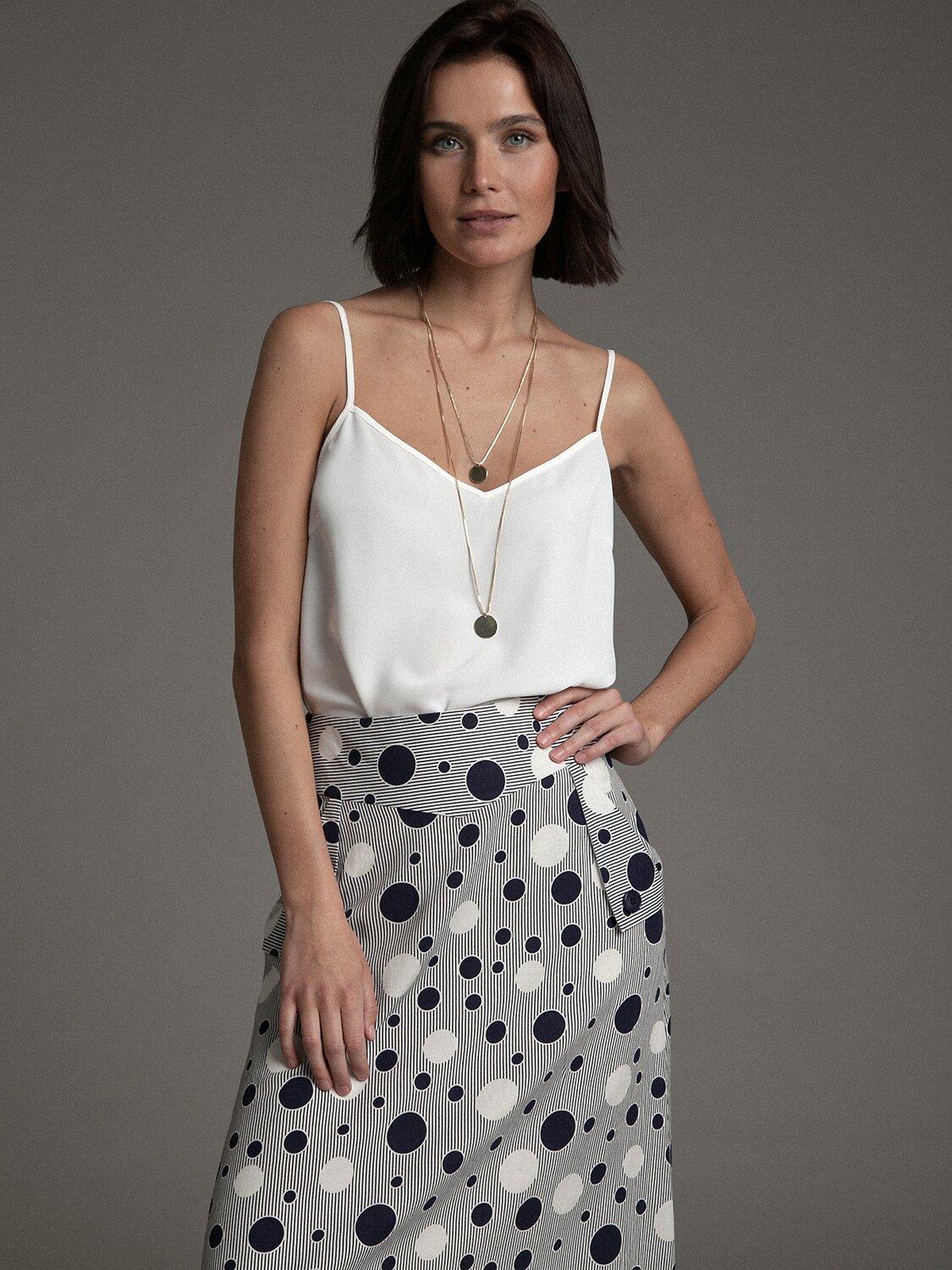 Emka Fashion Юбка 94127 S891/paulo синий