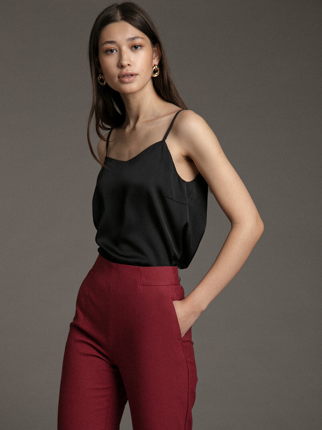 Emka Fashion Брюки 94132 D149/vikara бордовый