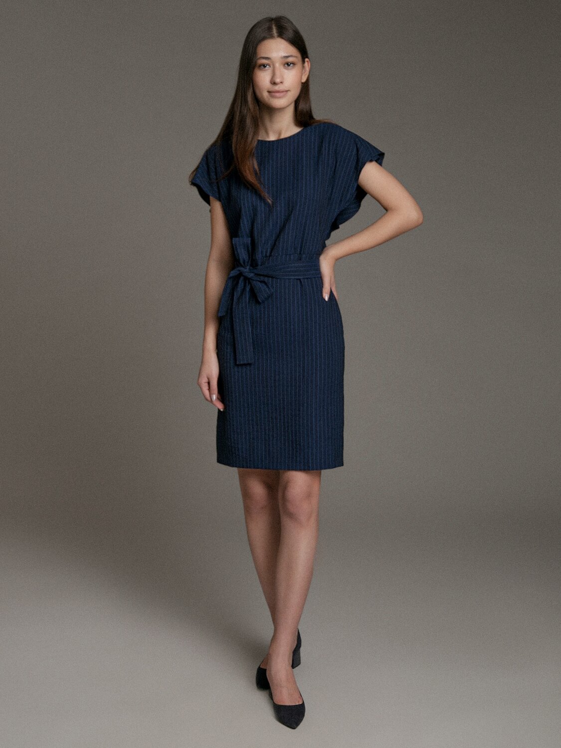 Emka Fashion Платье 94598 PL1058/rubens темно-синий