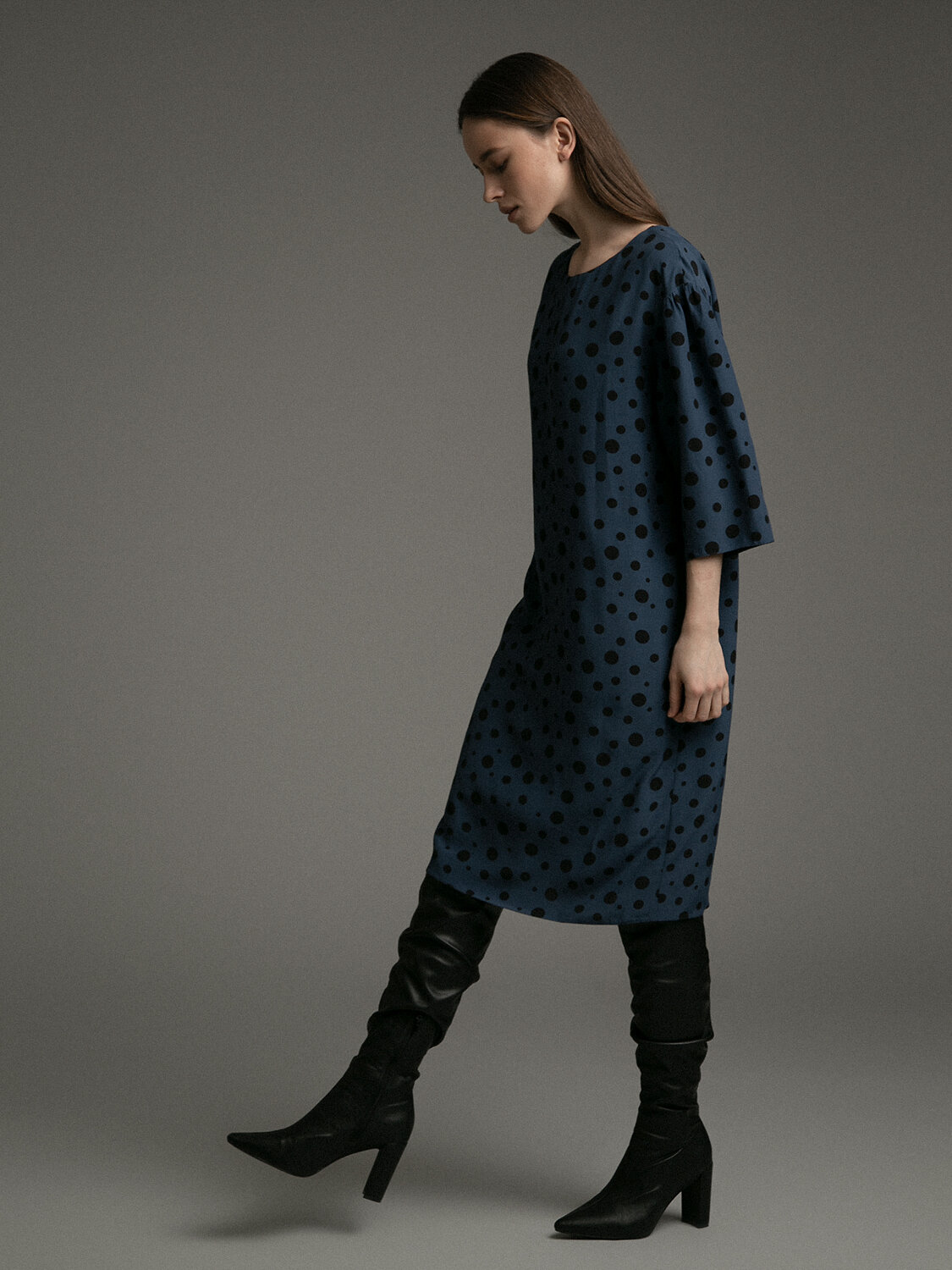 Emka Fashion Платье 94599 PL1042/pasta темно-синий