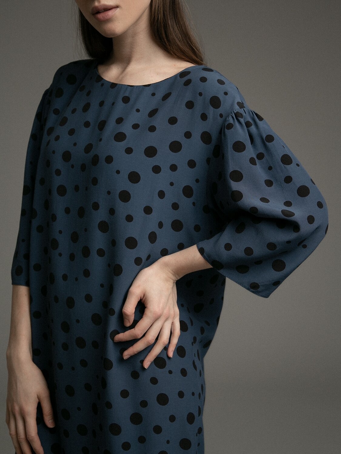 Emka Fashion Платье 94599 PL1042/pasta темно-синий