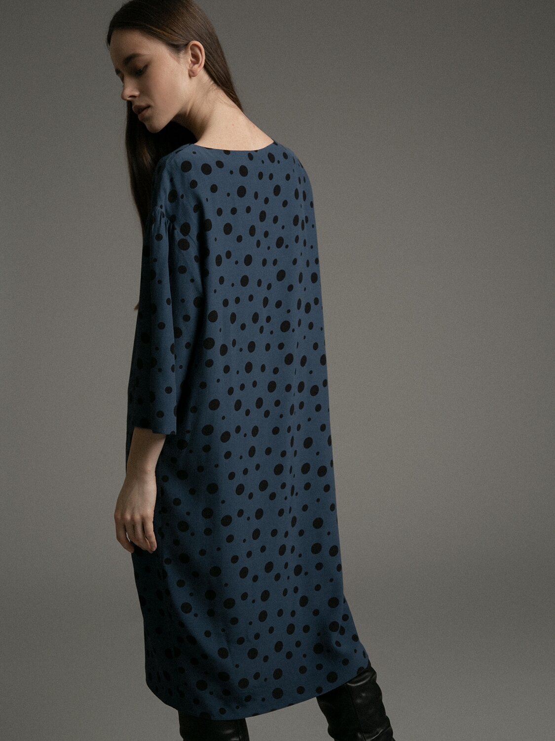Emka Fashion Платье 94599 PL1042/pasta темно-синий