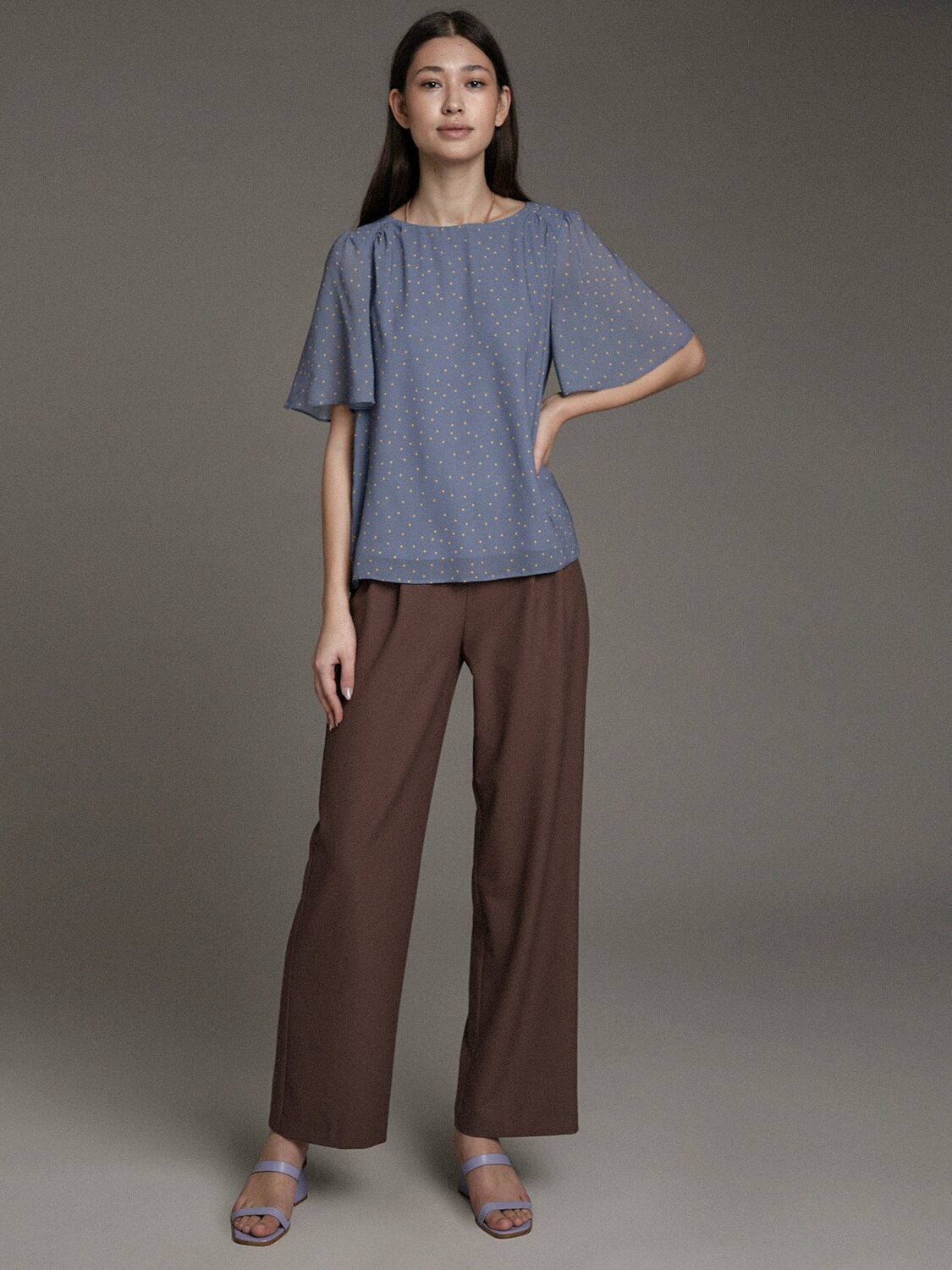 Emka Fashion Блузка 94601 B2513/dressy фиолетовый