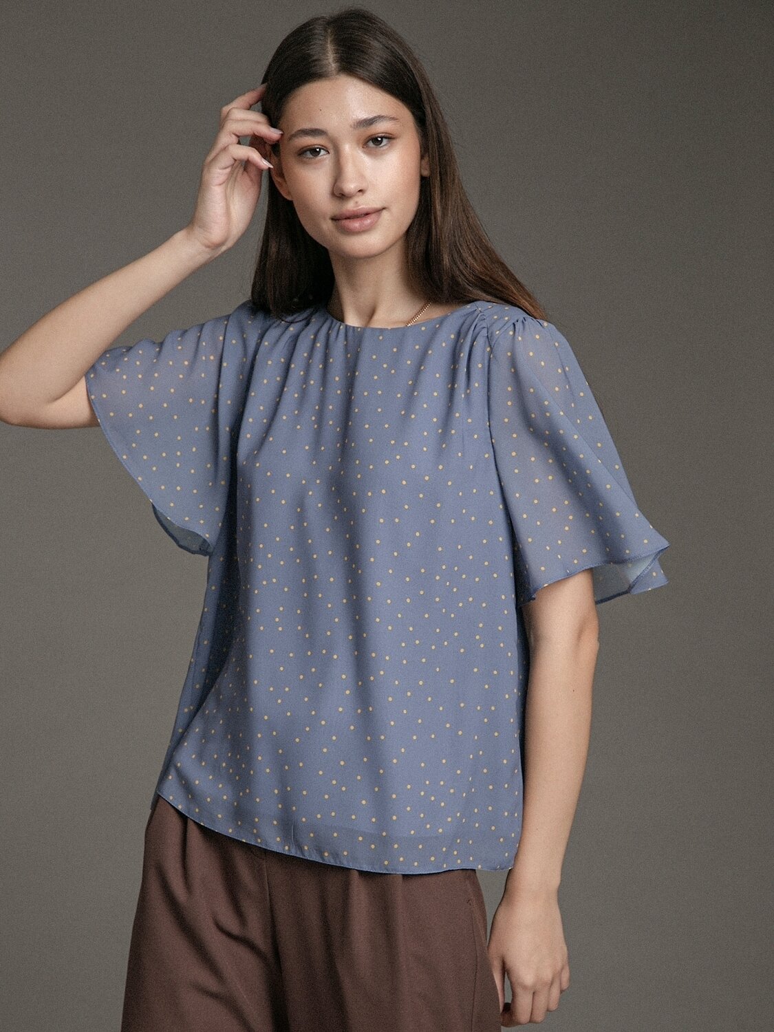 Emka Fashion Блузка 94601 B2513/dressy фиолетовый