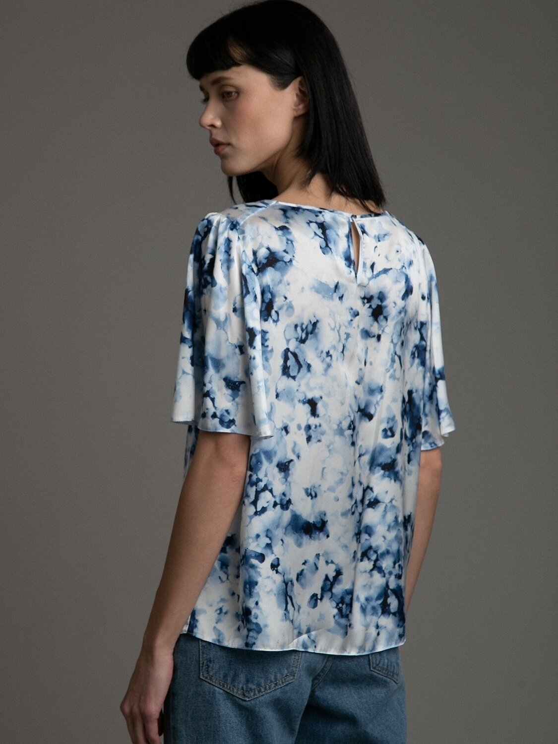 Emka Fashion Блузка 94602 B2513/arusa голубой