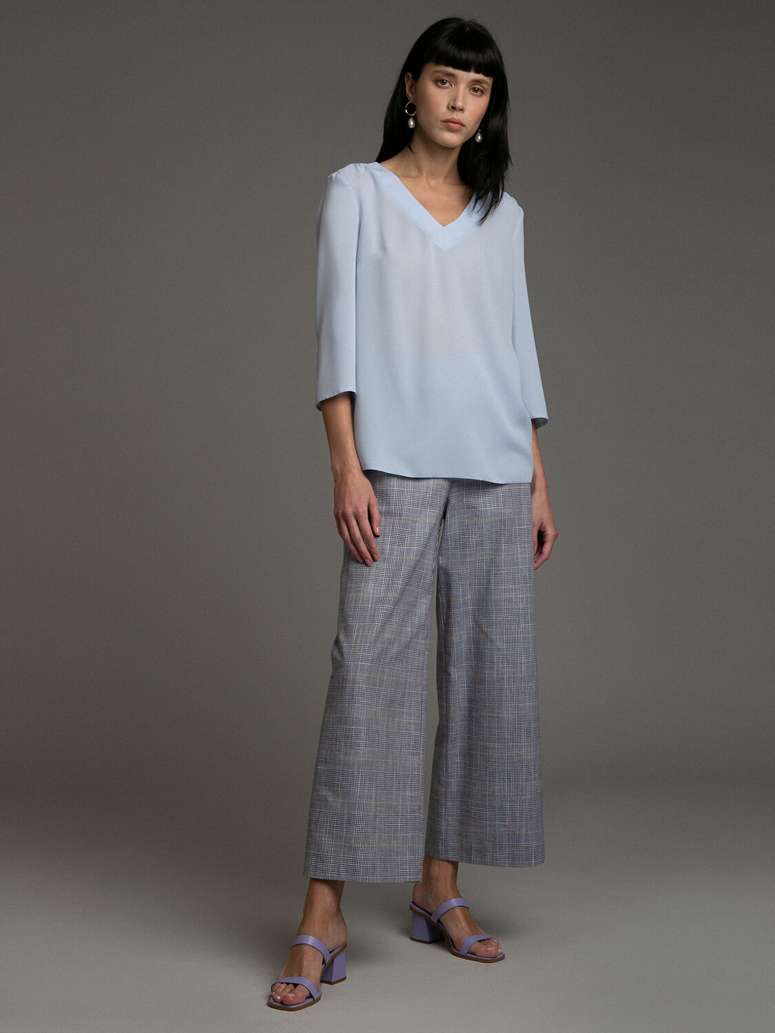 Emka Fashion Блузка 94607 B2502/lubomila голубой