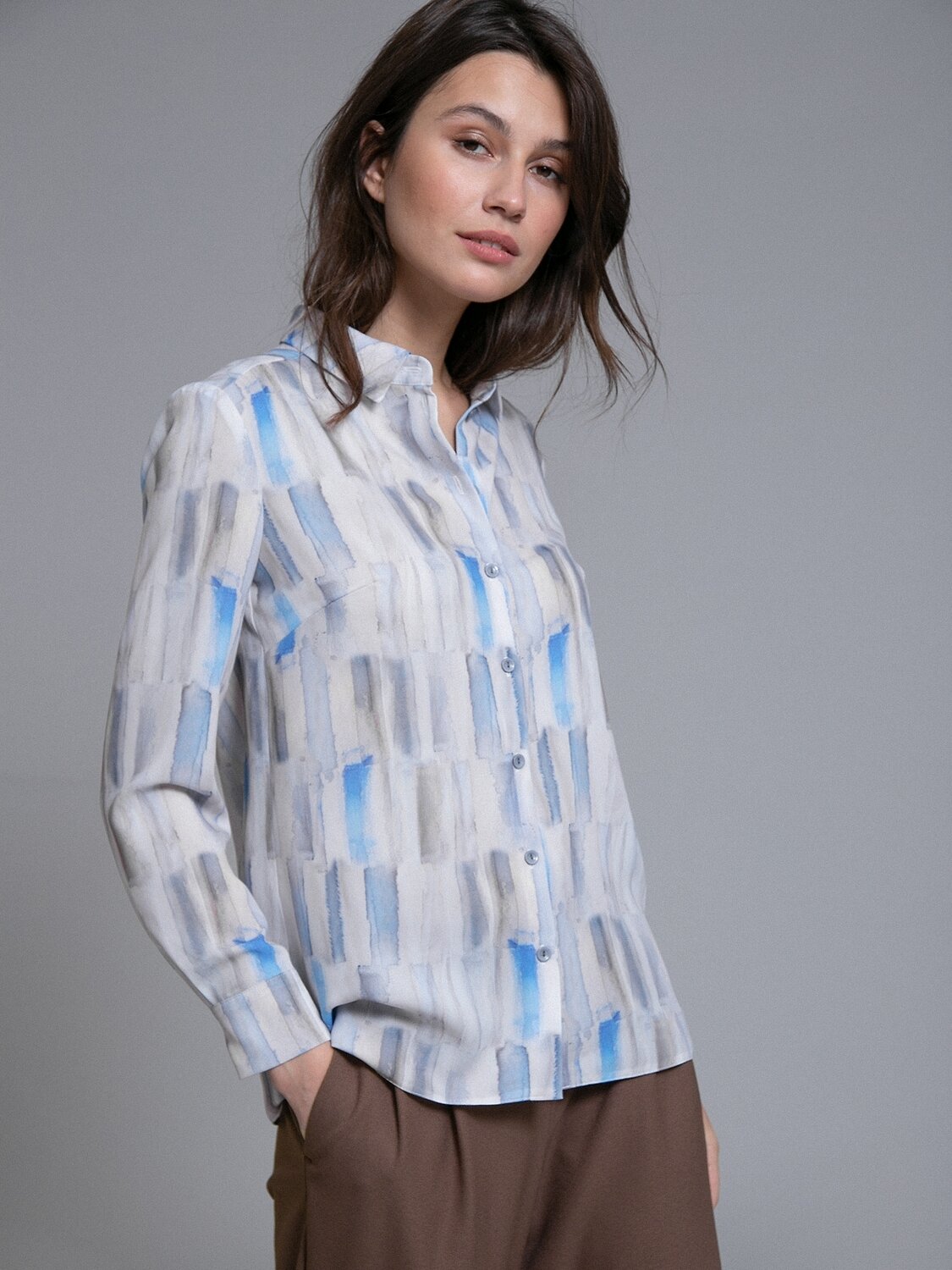 Emka Fashion Блузка 94610 B2412/coin Серый