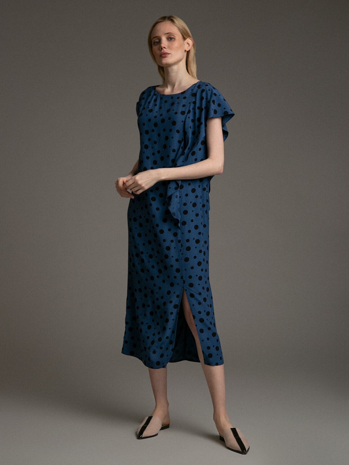 Emka Fashion Платье 94617 PL1036/pasta темно-синий