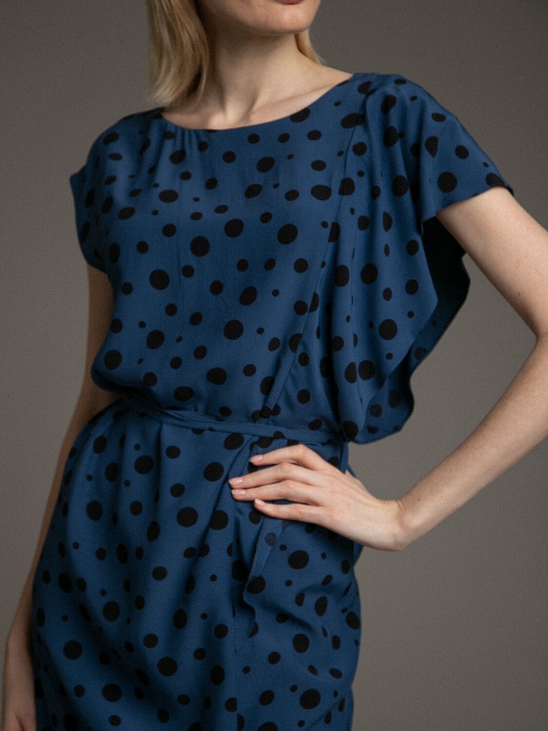 Emka Fashion Платье 94617 PL1036/pasta темно-синий