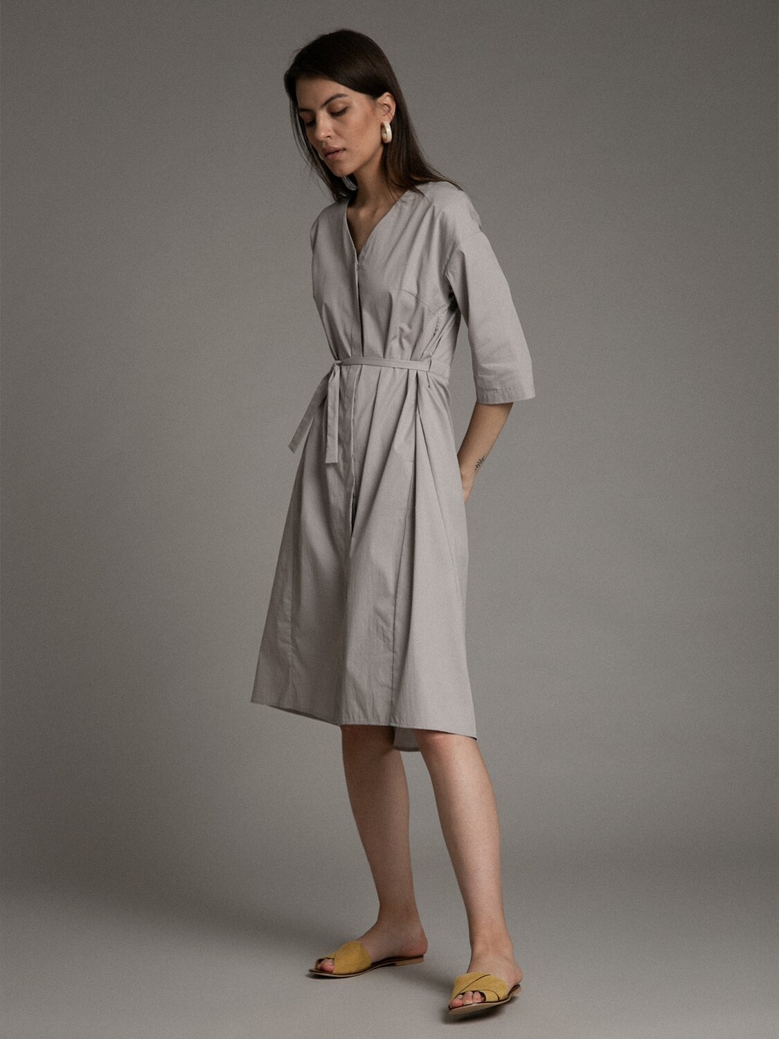 Emka Fashion Платье 94618 PL1027/times Серый