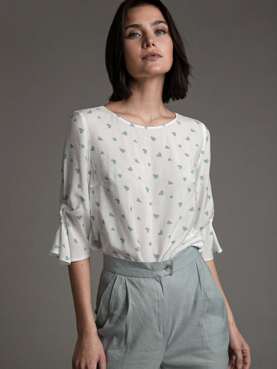 Emka Fashion Блузка 94622 B2463/river молочный
