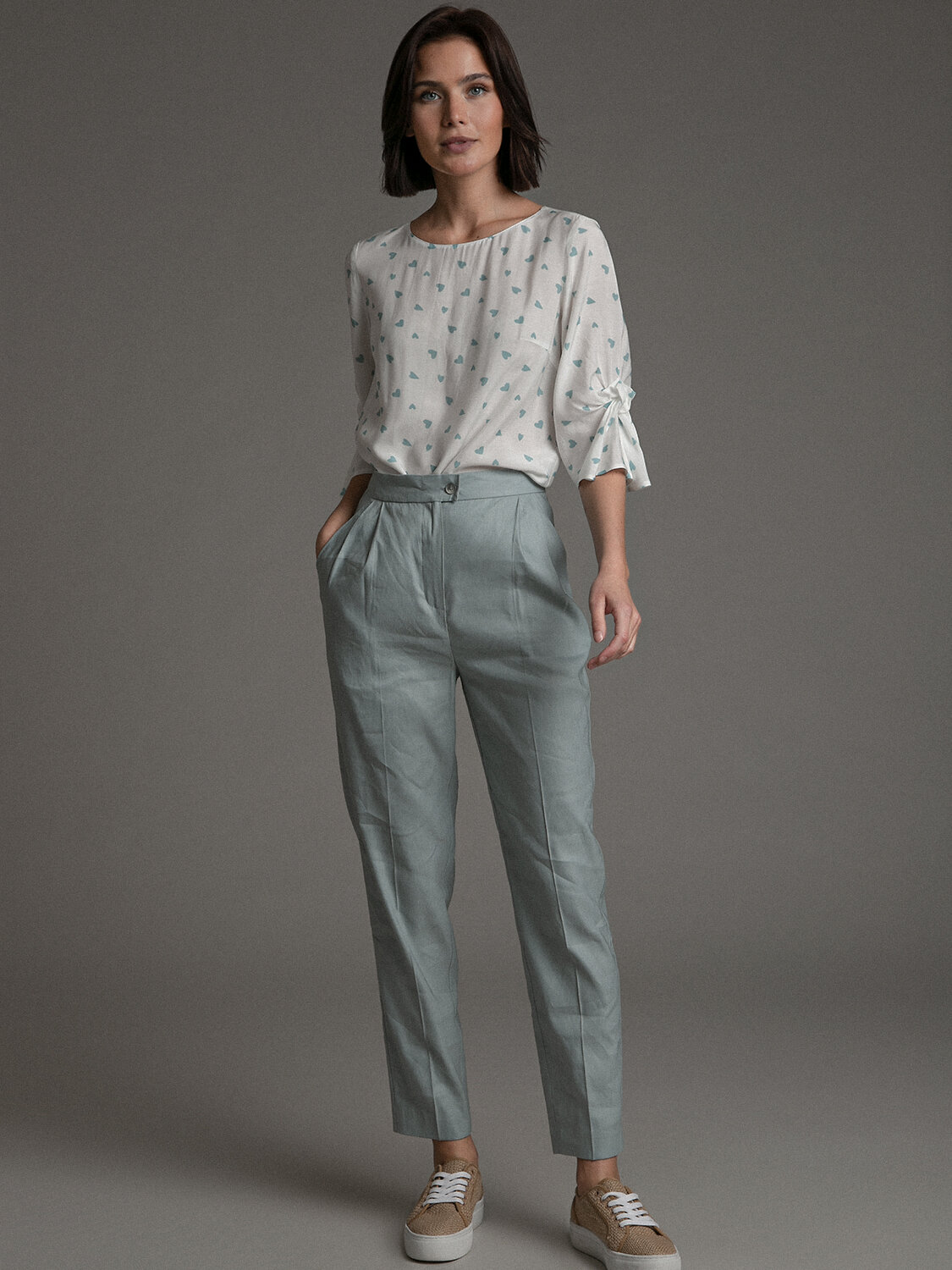 Emka Fashion Блузка 94622 B2463/river молочный