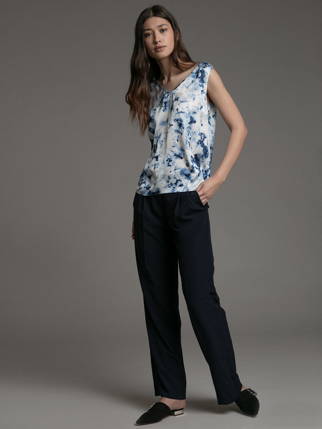 Emka Fashion Топ 94623 B2347/arusa голубой