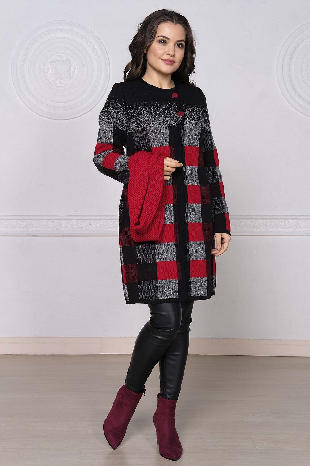Ankoli Кардиган 98651 К 675 красный микс