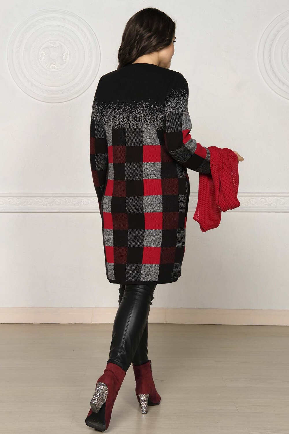 Ankoli Кардиган 98651 К 675 красный микс