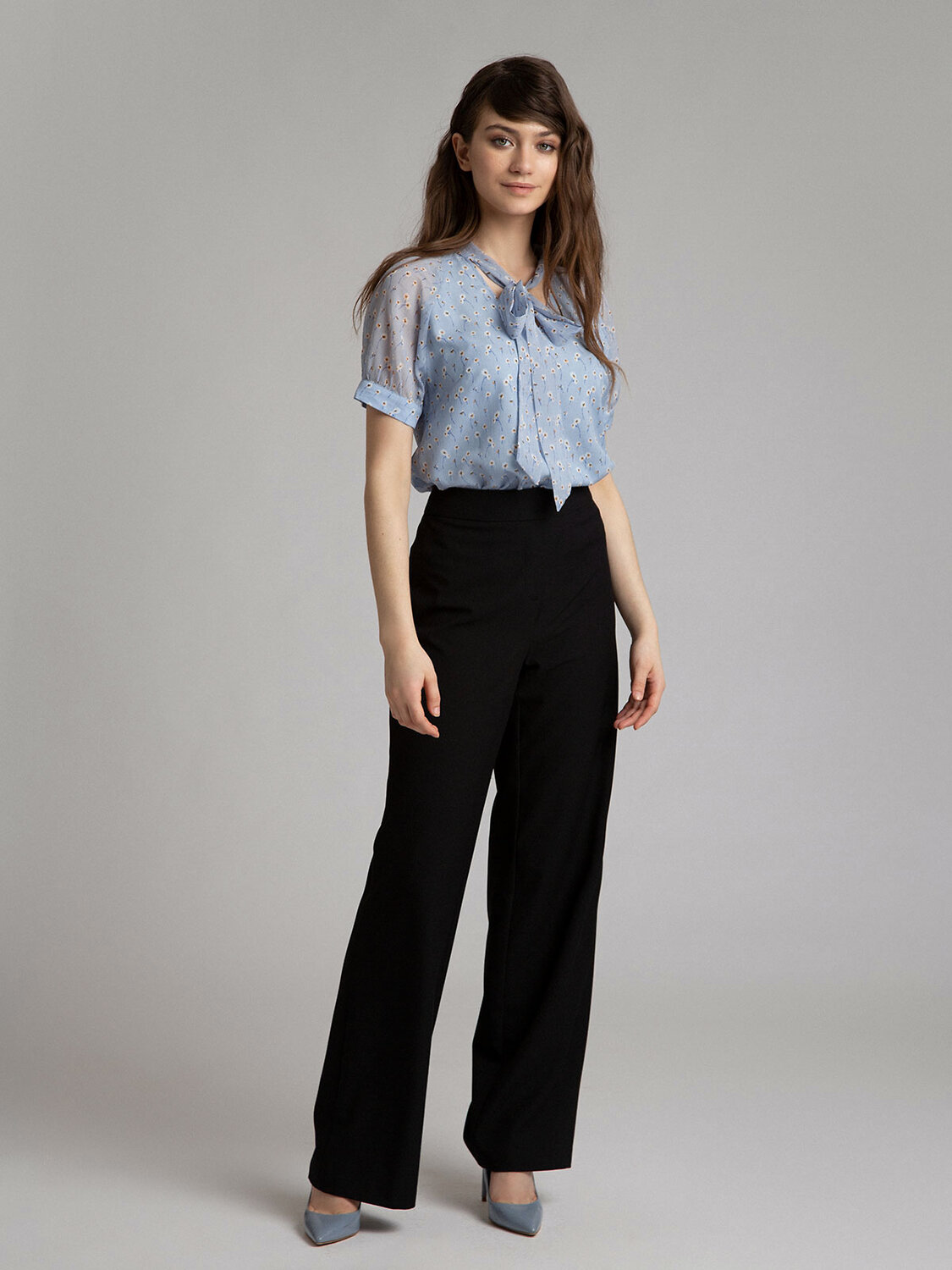 Emka Fashion Блузка 99905 B2396/livonia голубой, белый
