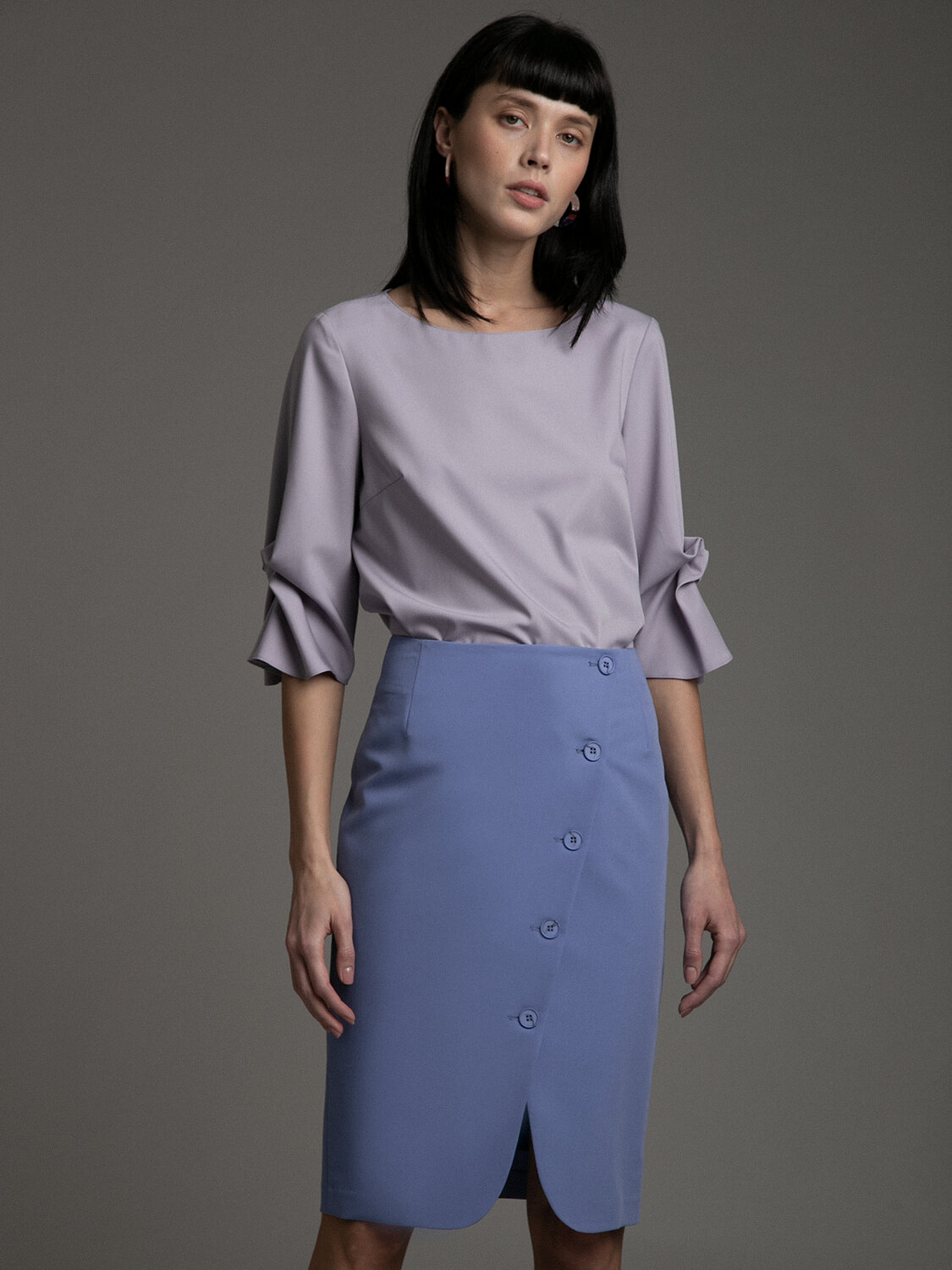 Emka Fashion Юбка 100379 S894/dhaka сиреневый