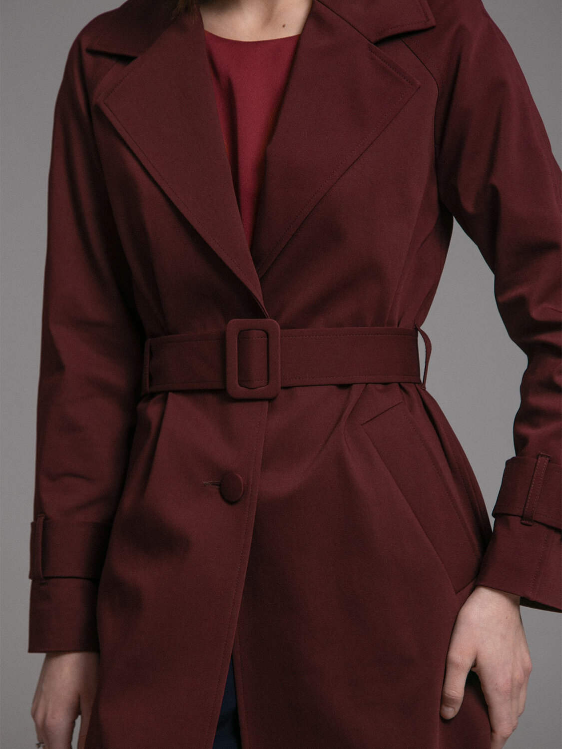 Emka Fashion Плащ 100994 T018/loana бордовый