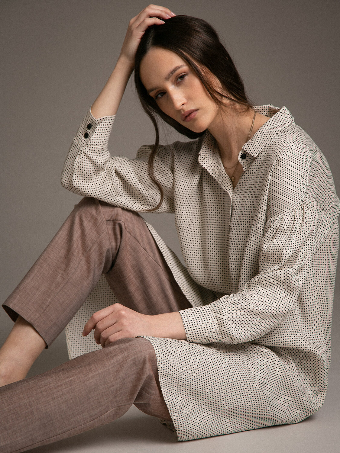 Emka Fashion Платье 100998 PL1026/fruit бежевый