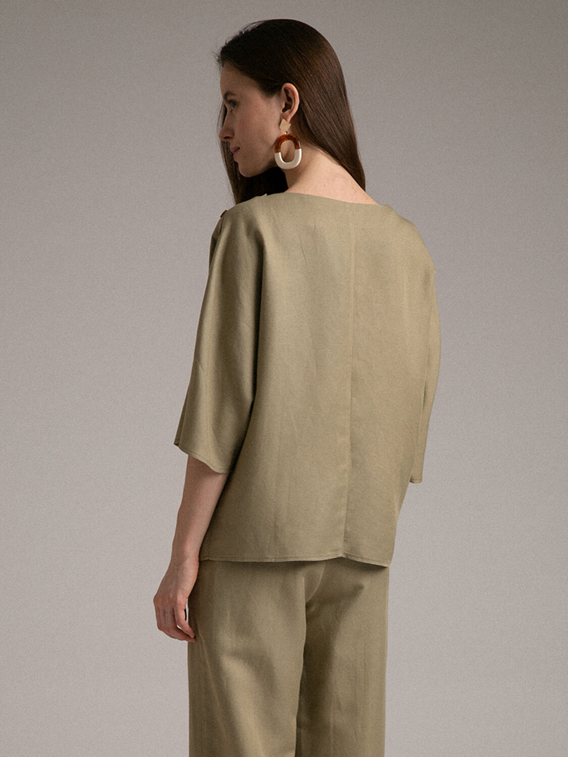 Emka Fashion Блузка 101965 B2526/robin хаки