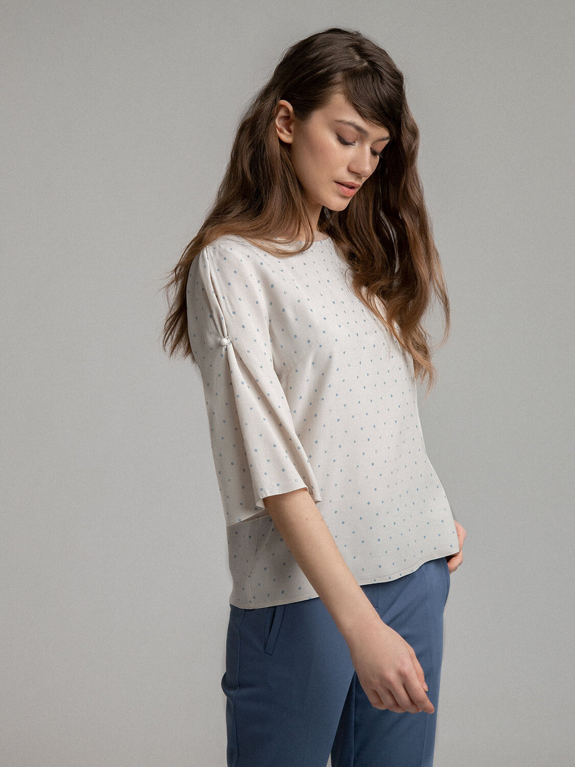 Emka Fashion Блузка 101979 B2533/expert бежевый