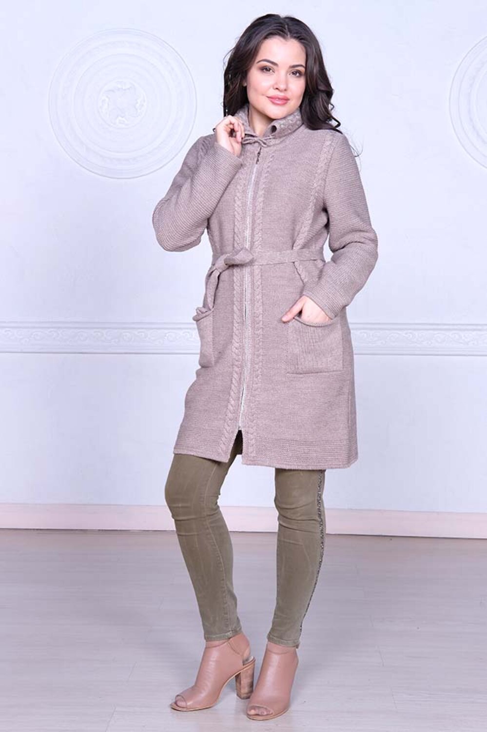 Ankoli Кардиган 102996 35744 в кофейный