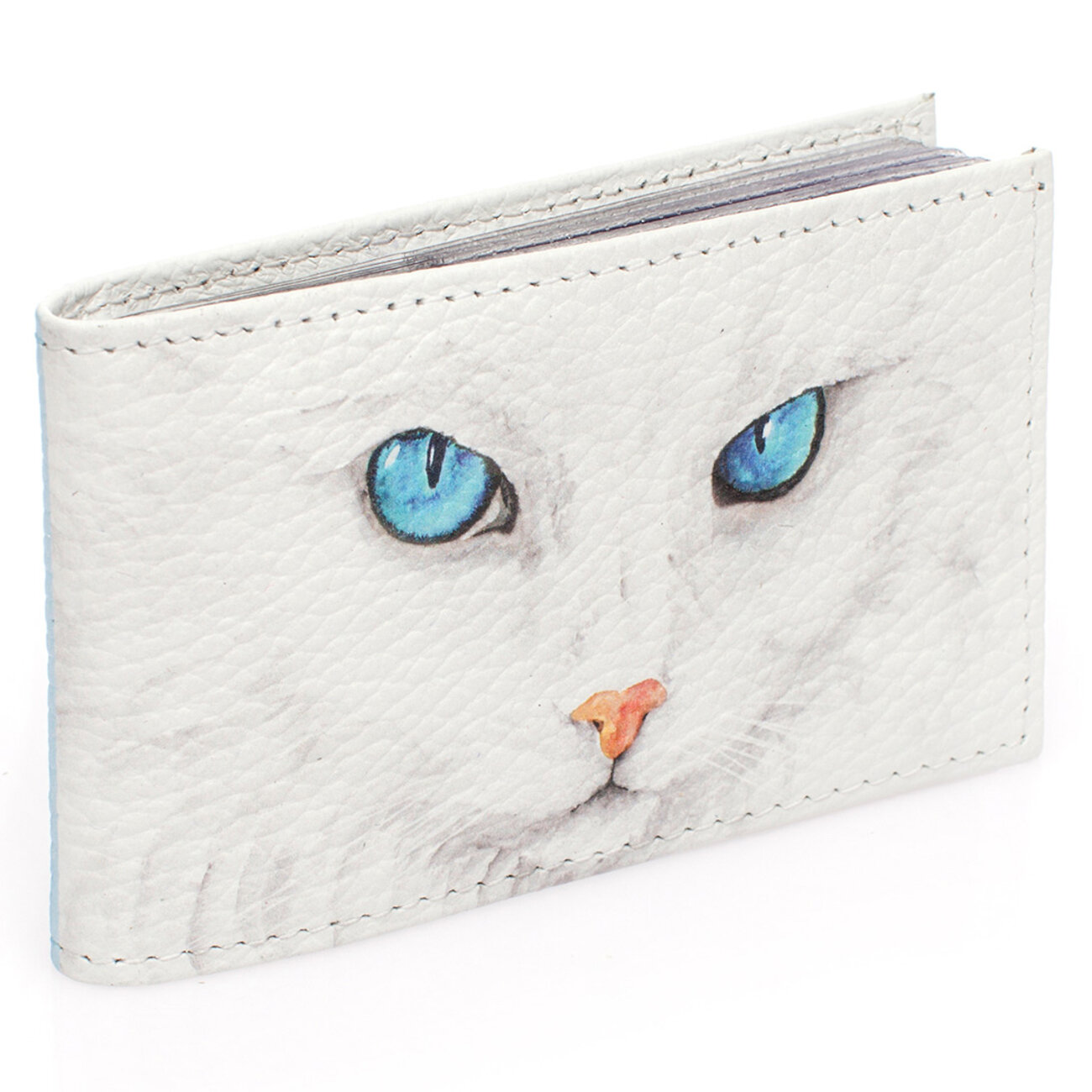 Eshemoda Визитница 18553 "White cat"
