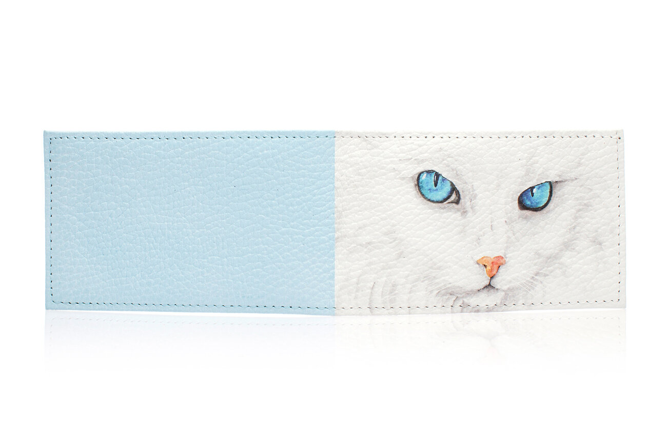 Eshemoda Визитница 18553 "White cat"